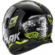 Casca integrala Shark Skwal 2.2 NOXXYS negru/gri/galben (ochelari soare integrati, pinlcok inclus, LED) L