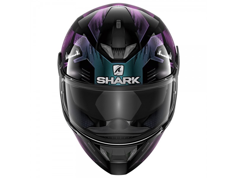 Casca integrala Shark Skwal 2.2 Venger negru/albastru/mov (ochelari soare integrati, pinlcok inclus, LED) L