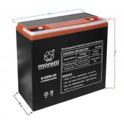 12V 20Ah 6-DZM-20 electric scooter battery