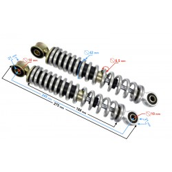 Rear shock absorbers for Tres Scooters
