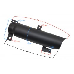 Left shock absorber cover for FR 2 moped