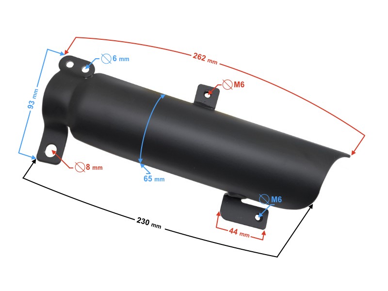 Left shock absorber cover for FR 2 moped