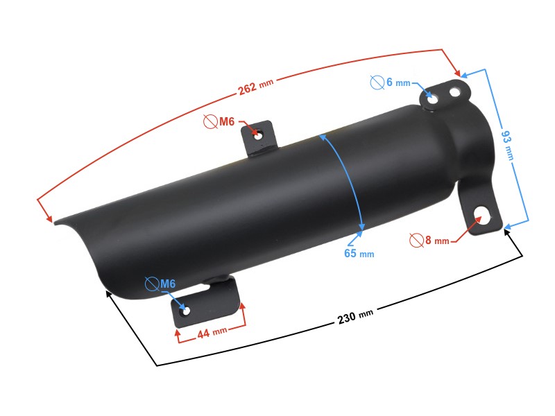 Right shock absorber cover for FR 2 moped