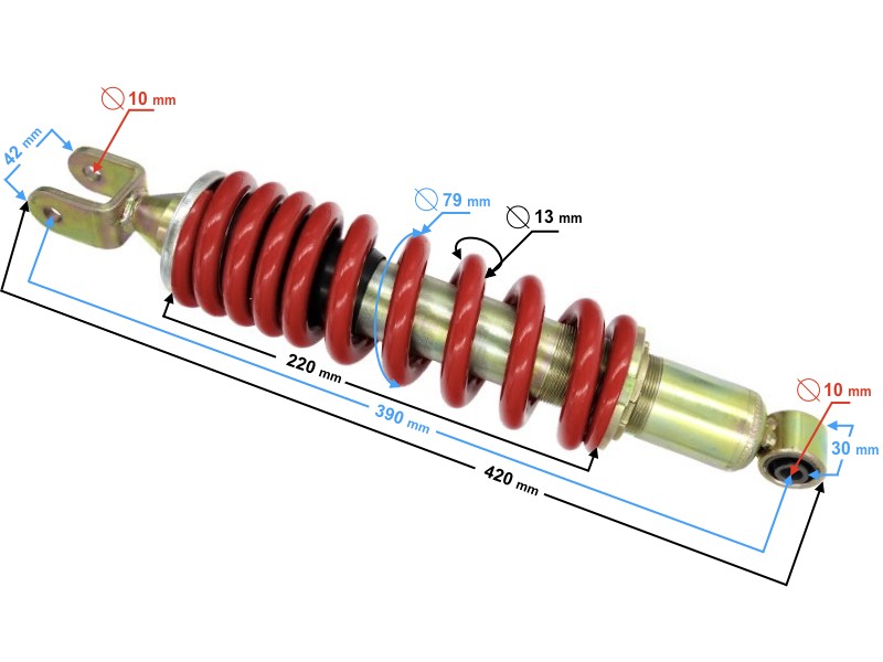Rear shock absorber for Hyper 125