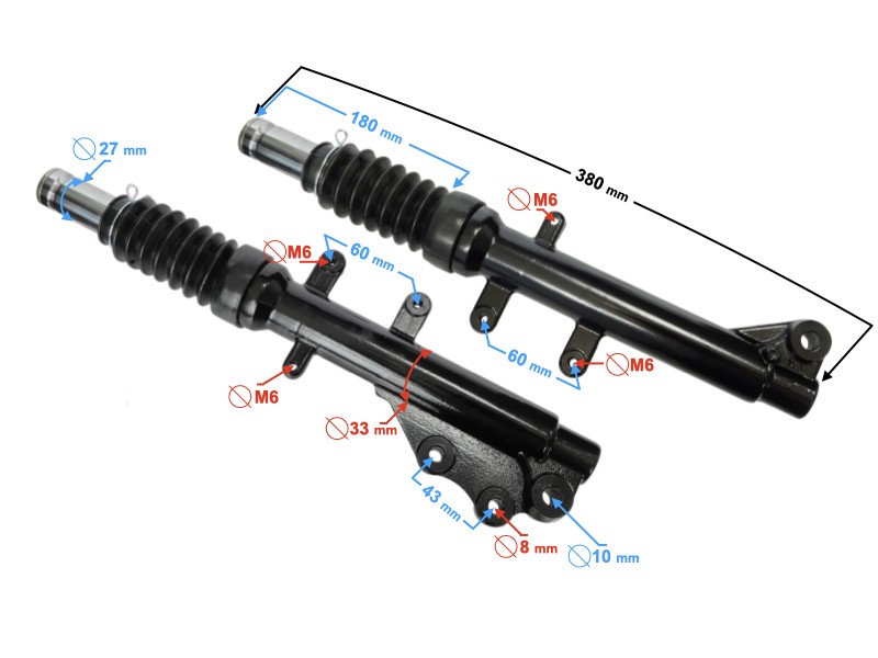 Front shock absorbers Scalpel 50