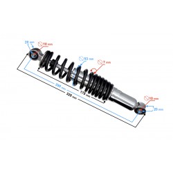 Rear shock absorber for the E Energy scooter