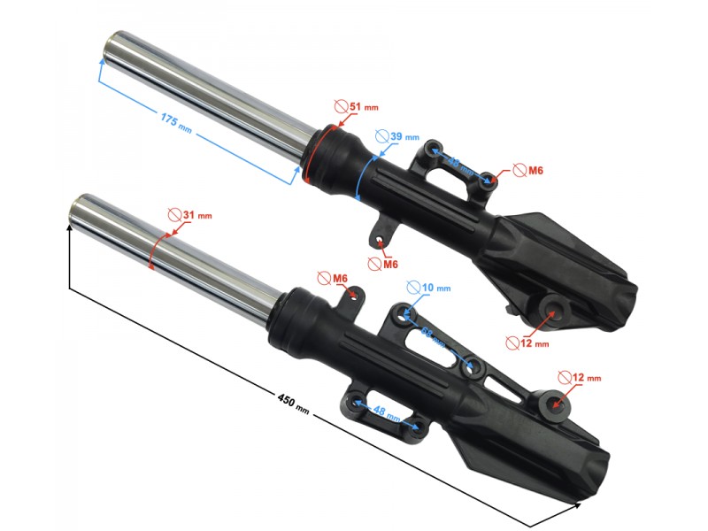 Front shock absorber for the E Energy