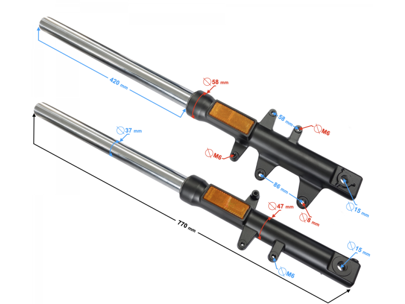 Front shock absorber GT 125