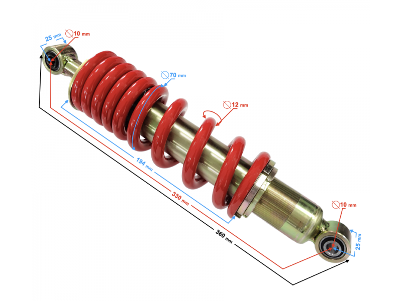 Rear shock absorber GT 125