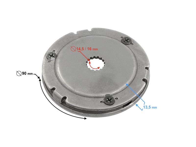 Scooter Flywheel Starter Flywheel 2T 50cc O16mm