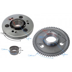 Scooter Flywheel Flywheel 4T 125cc O22mm