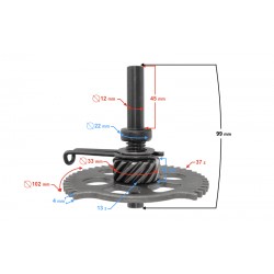 Kick Start Gear for scooter 4T 125cc