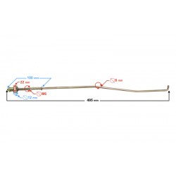 Brake rod for motorcycle Classic 125