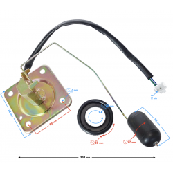Fuel level sensor for Fighter 2 moped
