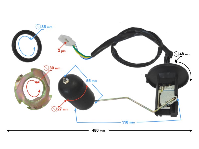 Fuel level sensor Scalpel 50
