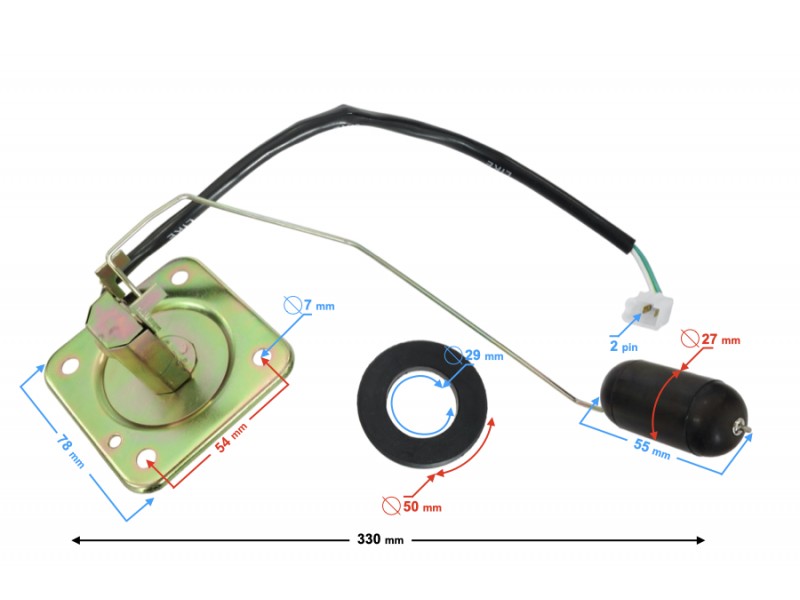 Fuel level sensor for mototcycle Classic 125, fuel injection