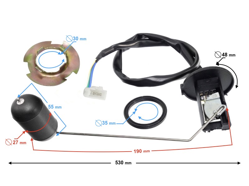 Fuel level sensor for B-Max scooter