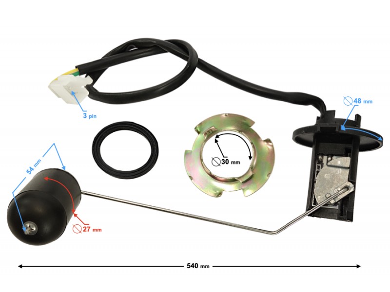 Fuel level sensor for Huragan 5 scooter