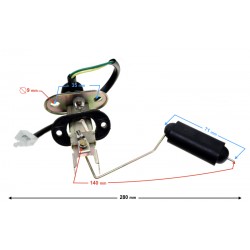 Fuel level sensor for motorcycle Cafe Racer