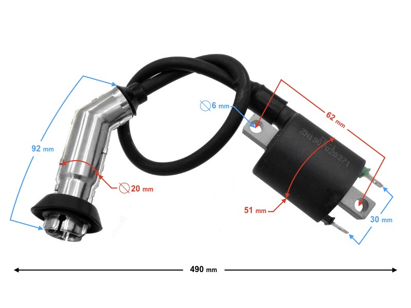 High-volatege coil for Falcon / Firefox / Galactic Euro 4