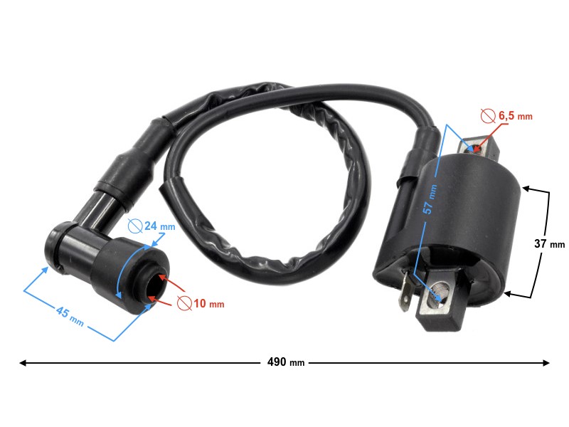 High-voltage coil for moped Fighter 3