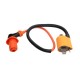 Ignition coil for 4T moped / red