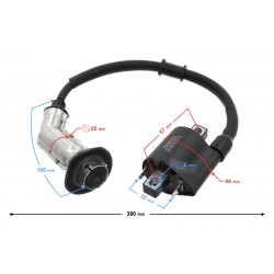 High-voltage coil for the B-Max 125 scooter, injection