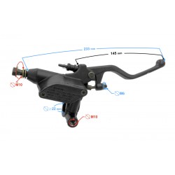 Handbrake lever with a pump for Hyper 125 motorcycle