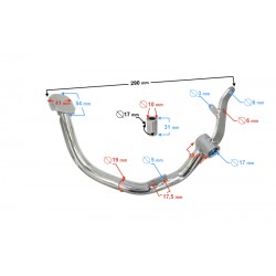 Rear brake pedal lever for Fighter 2 moped