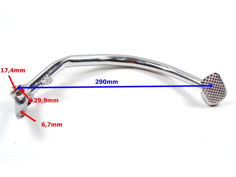 Rear brake pedal lever for Ranger Classic moped