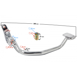 Rear brake pedal lever for Sprint 2 moped