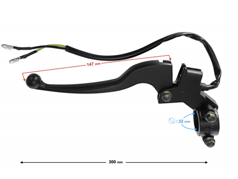 Left rear brake lever with stop-sensor for Falcon 2 scooter