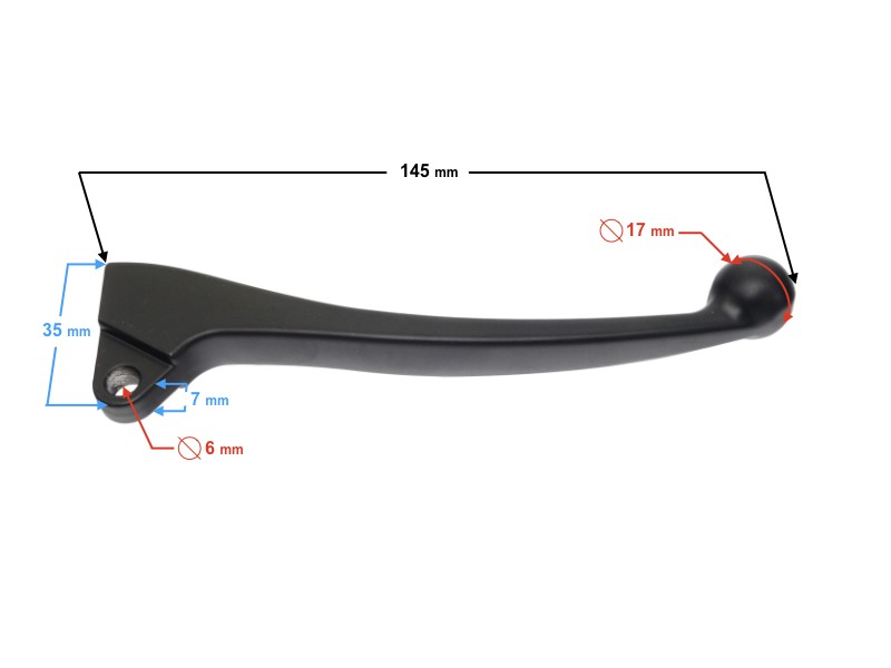 Right front brake lever for Twenty One 2 scooter