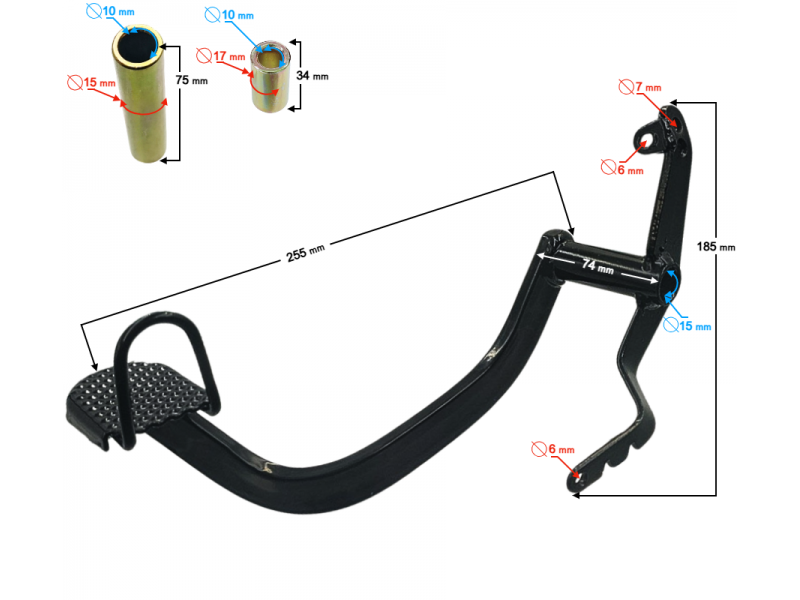 Left-hand combination switch for Fighter 2 /Euro 5 moped
