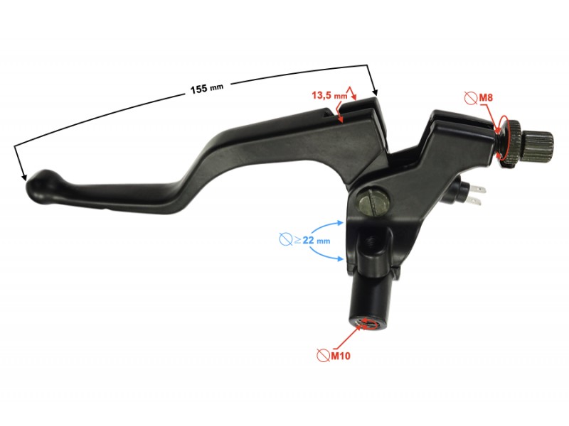 Clutch lever for Hyper 125 motorcycle