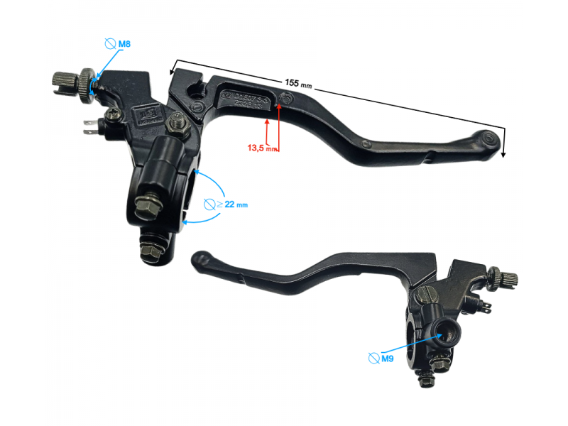 Clutch lever for Hyper 125 motorcycle