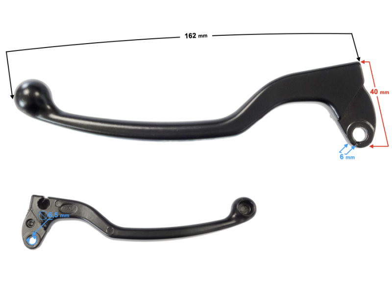 Manual clutch lever for Fighter 3 moped