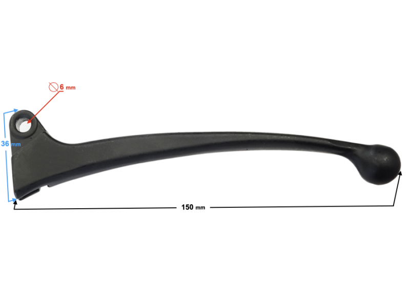 Manual clutch lever for Ranger Classic moped