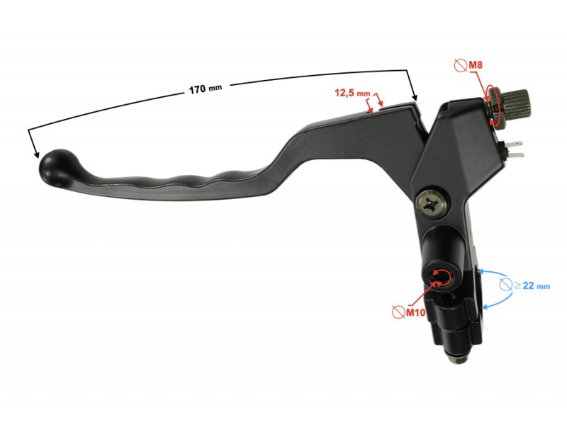 Manual clutch lever for Sprint 2 moped