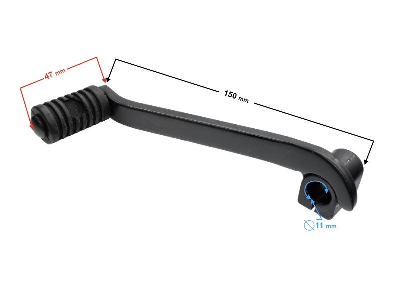 Foot gear shift lever for moped Fighter 1