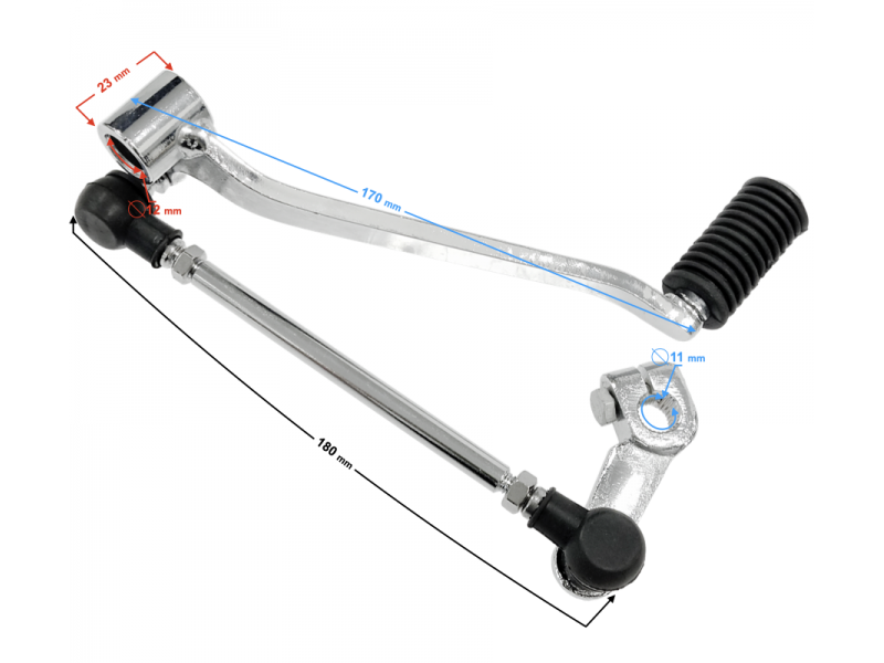 Gear shift lever for Fighter 2 moped