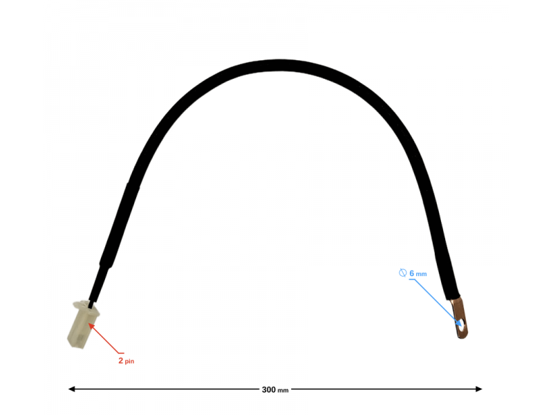 Temperature sensor with female end for Classic 125