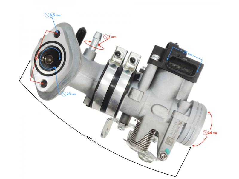 Throttle (stepper motor and TPS set)