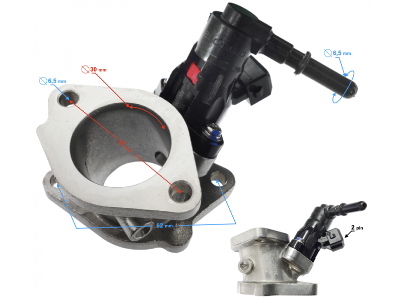 Fuel injection with nozzle GT 125