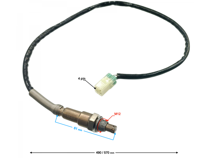Oxygen sensor for motorcycle Cafe Racer