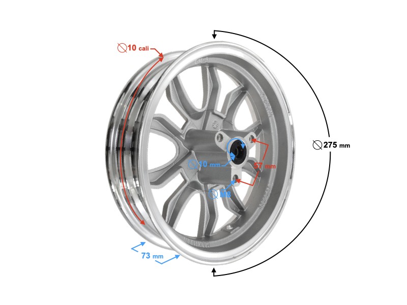 Front rim for Tres scooter