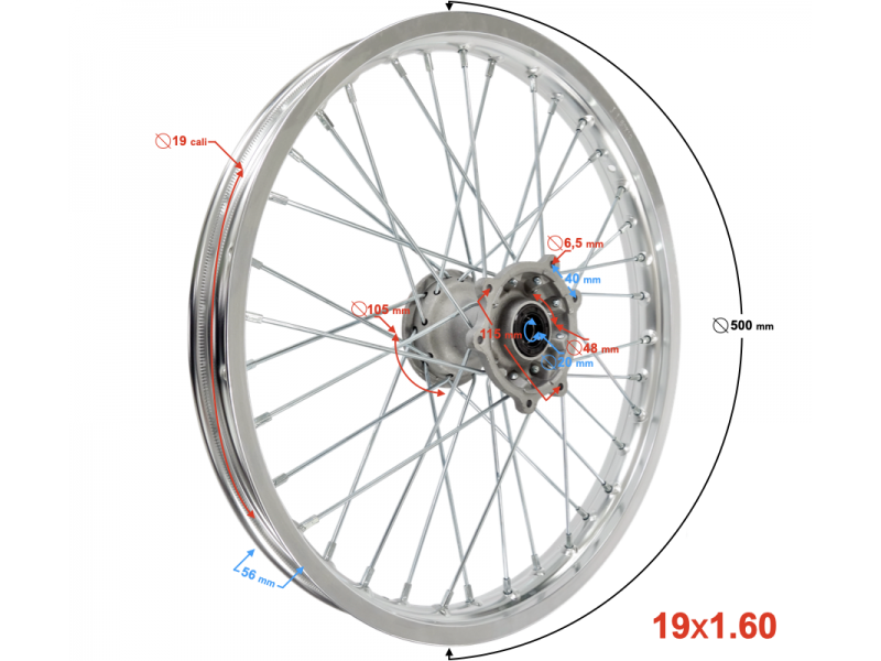 Front Rim 21-1.60 NXT250 Base