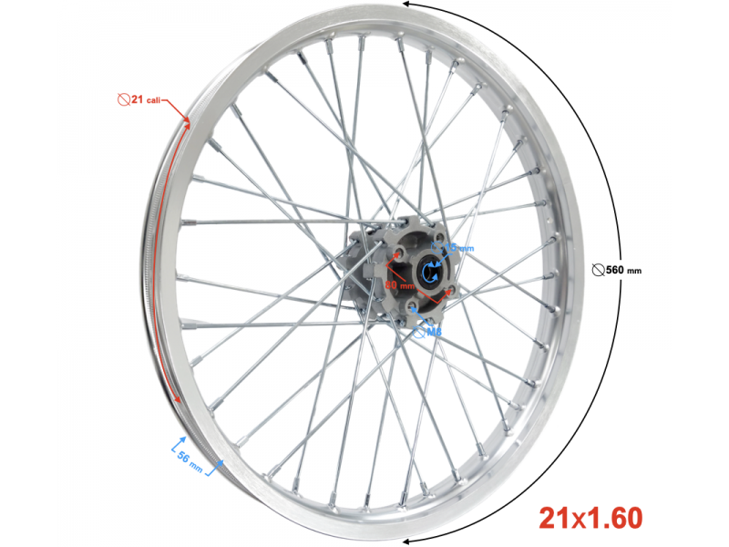 Front Rim 21-1.60 NXT250 Base