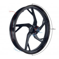 Front disc rim 17x1.85 for FR 2 moped