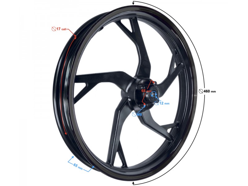 Front disc rim 17x1.85 for FR 2 moped